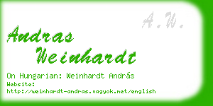 andras weinhardt business card
