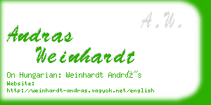 andras weinhardt business card